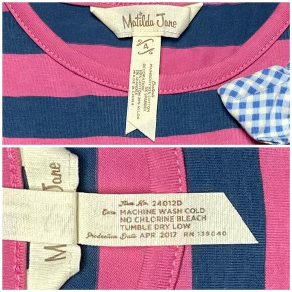 Matilda Jane Make Believe Twirl Dress Pink Blue 4 - Picture 3 of 4